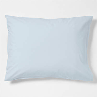 CozyCloud Washed Organic Cotton Sky Blue Standard Bed PIllow Sham