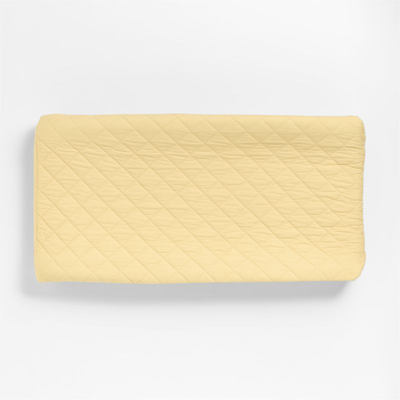 Cozy Cloud Straw Yellow Washed Organic Cotton Baby Changing Pad Cover - image 1 of 2