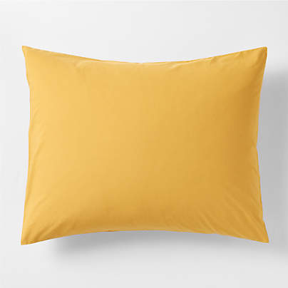 Cozy Cloud Savannah Yellow Washed Organic Cotton Kids Pillow Sham