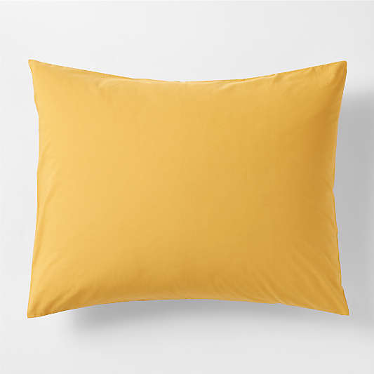 Cozy Cloud Savannah Yellow Washed Organic Cotton Kids Pillow Sham