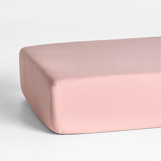 Cozy Cloud Orchid Rose 100% Organic Cotton Baby Crib Fitted Sheet