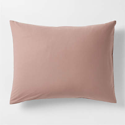 Cozy Cloud Moody Mauve Washed Organic Cotton Kids Pillow Sham