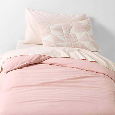 Cozy Cloud Orchid Rose Washed Kids Twin Duvet Cover