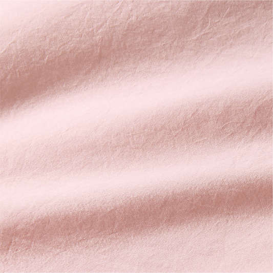 Cozy Cloud Orchid Rose Washed Organic Cotton Kids Twin Duvet Cover