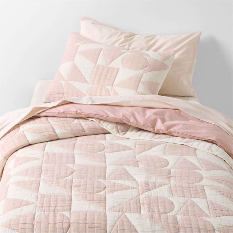 Cozy Cloud Orchid Rose Washed Organic Cotton Kids Twin Duvet Cover - image 1 of 6