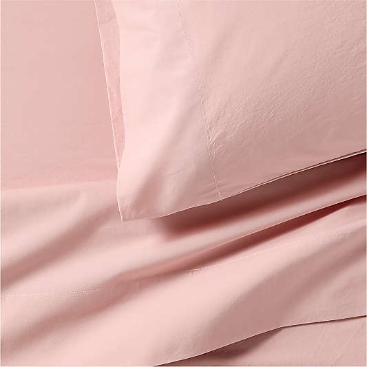 Cozy Cloud Orchid Rose Washed Organic Cotton Kids Sheet Set