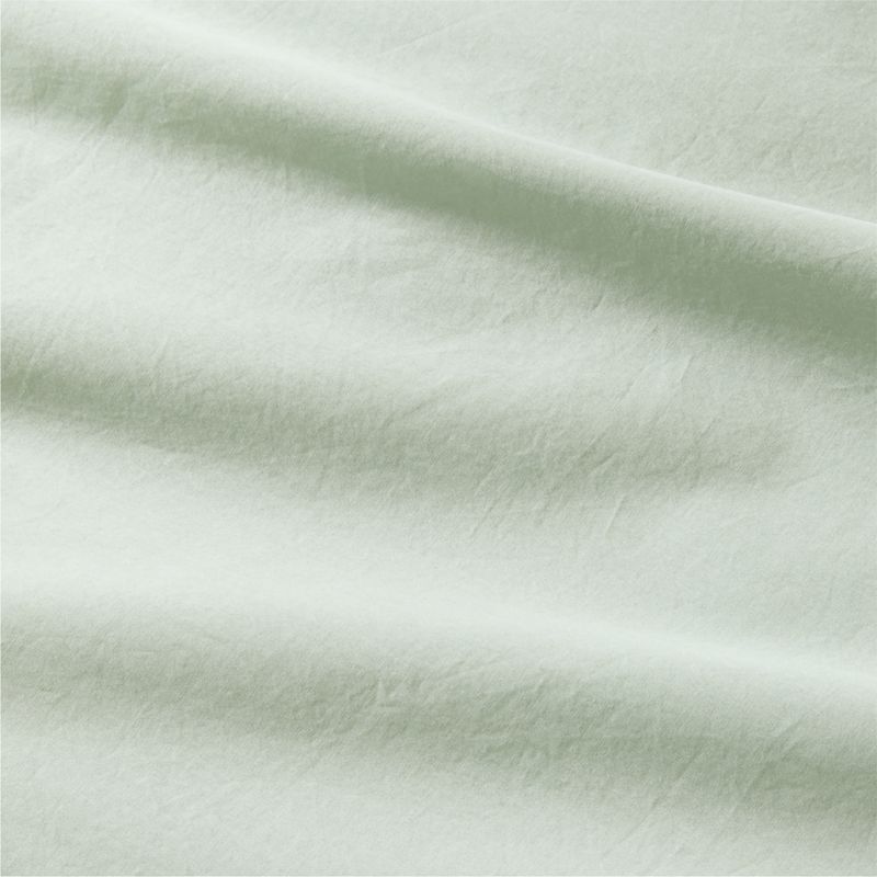 Cozy Cloud Muted Teal Washed Organic Cotton Kids Full/Queen Duvet Cover - image 3 of 6