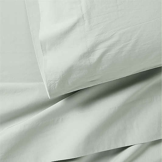 Cozy Cloud Muted Teal 100% Organic Cotton Kids Full Sheet Set