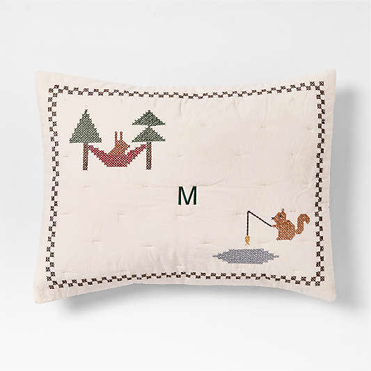Cozy Camper Organic Cotton Voile Kids Pillow Sham
