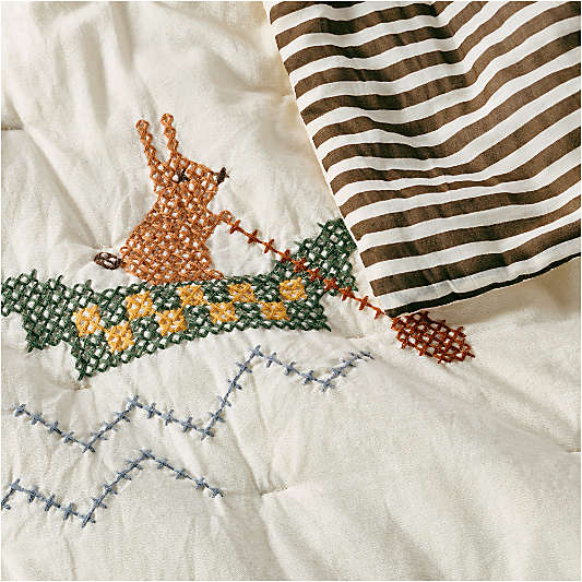 Cozy Camper 100% Organic Cotton Voile Kids Twin Quilt