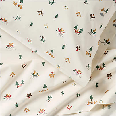 Cozy Camper Organic Cotton Percale Kids Sheet Set