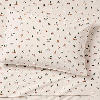 Cozy Camper Organic Cotton Voile Kids Twin Sheet Set