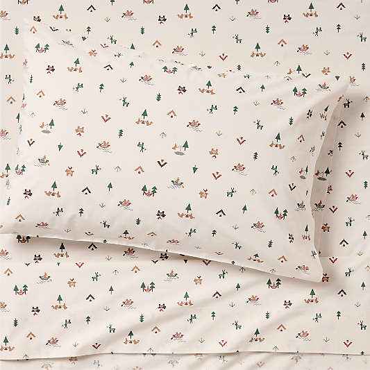 Cozy Camper Organic Cotton Voile Kids Twin Sheet Set