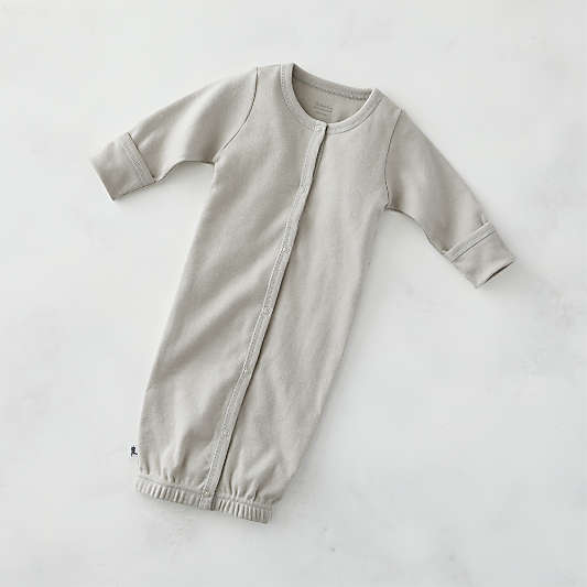 Cozy Cotton Organic Grey Wearable Blanket