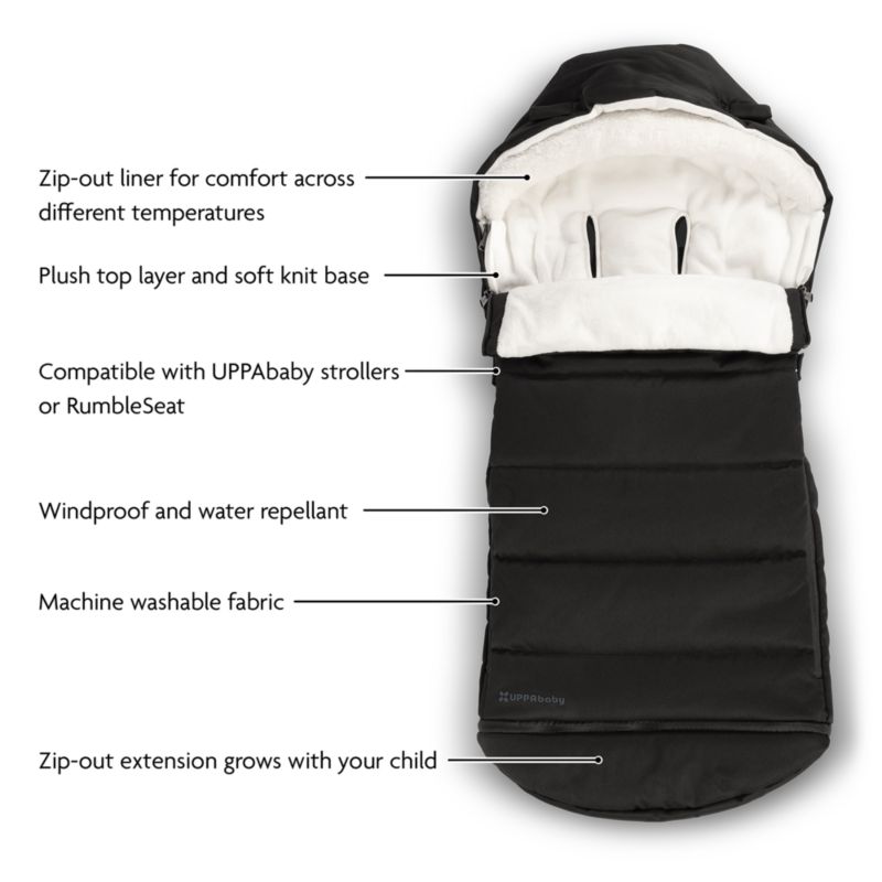 UPPAbaby ® CozyGanoosh James Black Stroller Footmuff - image 3 of 4