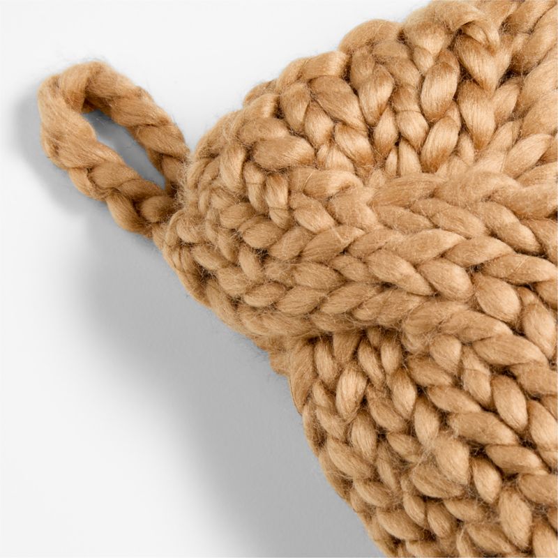 Tan Cozy Knit Christmas Stocking - image 5 of 6