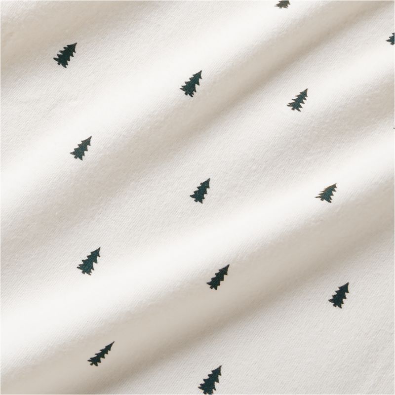 Cozysoft Organic Flannel Spruce Green Trees King Pillowcases, Set of 2 - image 4 of 6