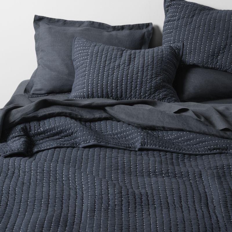 Cozysoft Organic Jersey Midnight Navy Full/Queen Quilt + Reviews ...