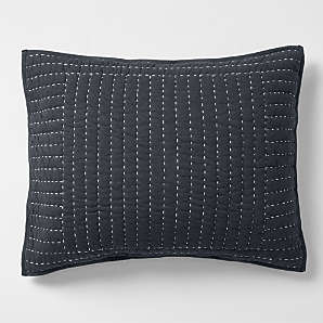 Black pillow shams best sale