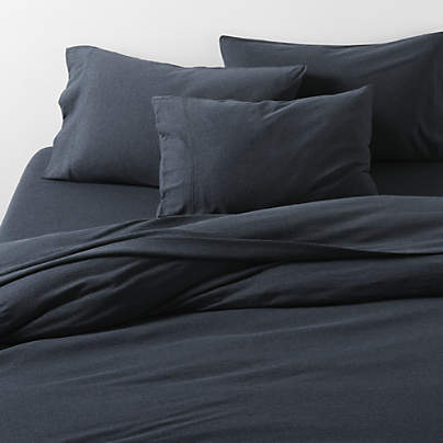 Cozysoft Organic Jersey Midnight Navy Twin/Twin XL Duvet Cover