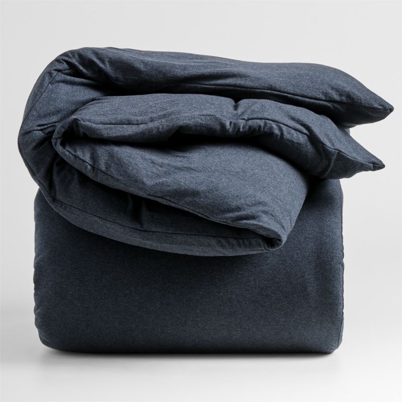 Cozysoft Organic Jersey Midnight Navy Twin/Twin XL Duvet Cover - image 6 of 9