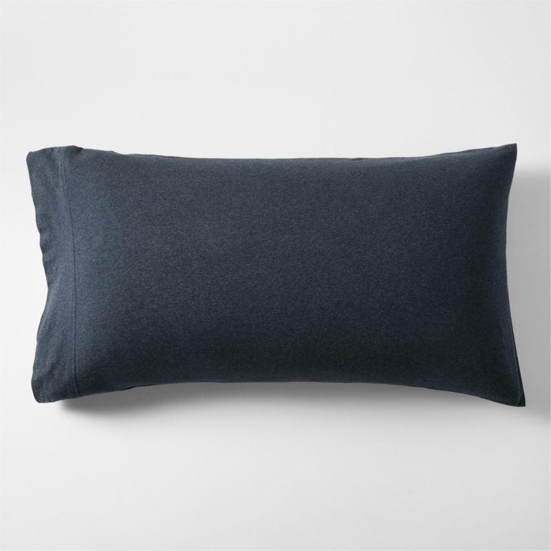 Cozysoft Organic Jersey Midnight Navy King Bed Pillow Sham