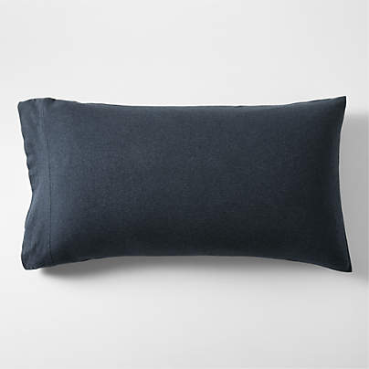 Cozysoft Organic Jersey Midnight Navy King Bed Pillow Sham