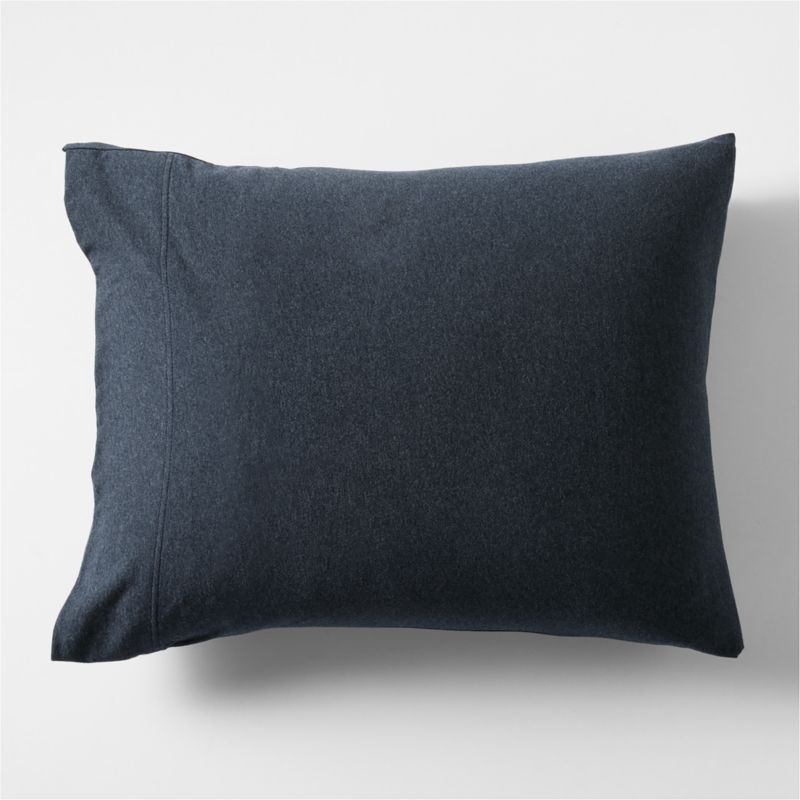 Cozysoft Organic Jersey Midnight Navy Standard Bed Pillow Sham