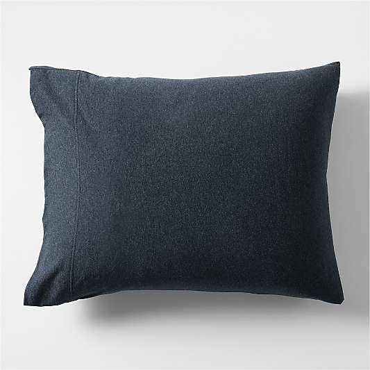 Cozysoft Organic Jersey Midnight Navy Bed Pillow Sham