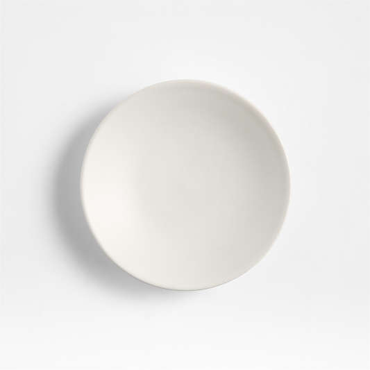 Craft Linen Round Stoneware Appetizer Plates with Black Stand, Set of 10