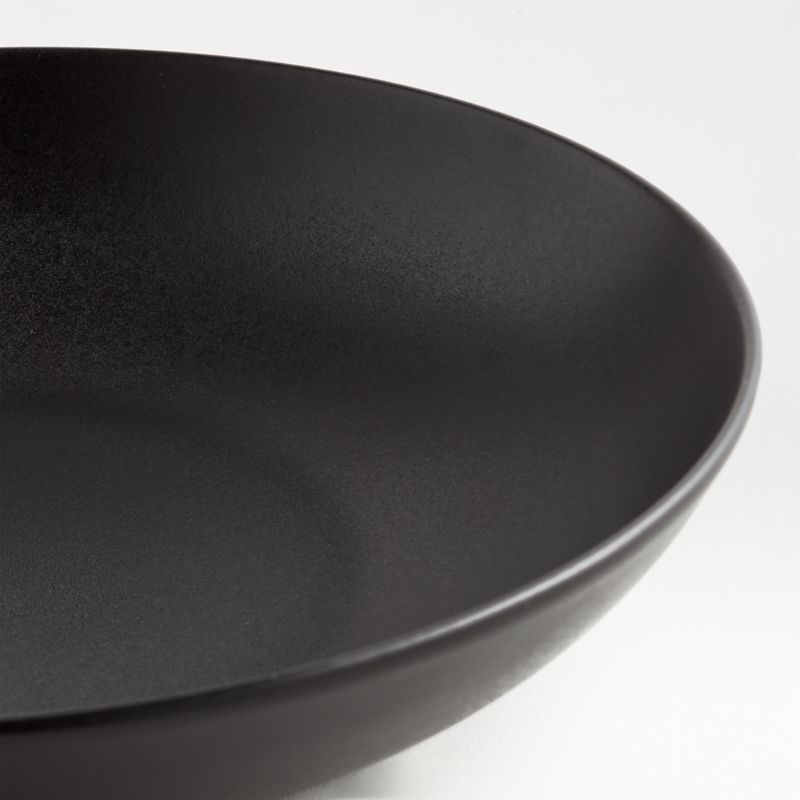 Craft Matte Black Stoneware Low Bowl - image 4 of 6