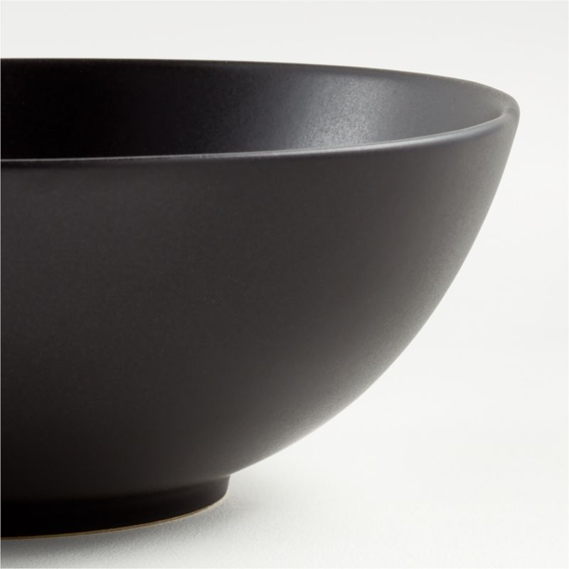 Craft Matte Black Stoneware Cereal Bowl