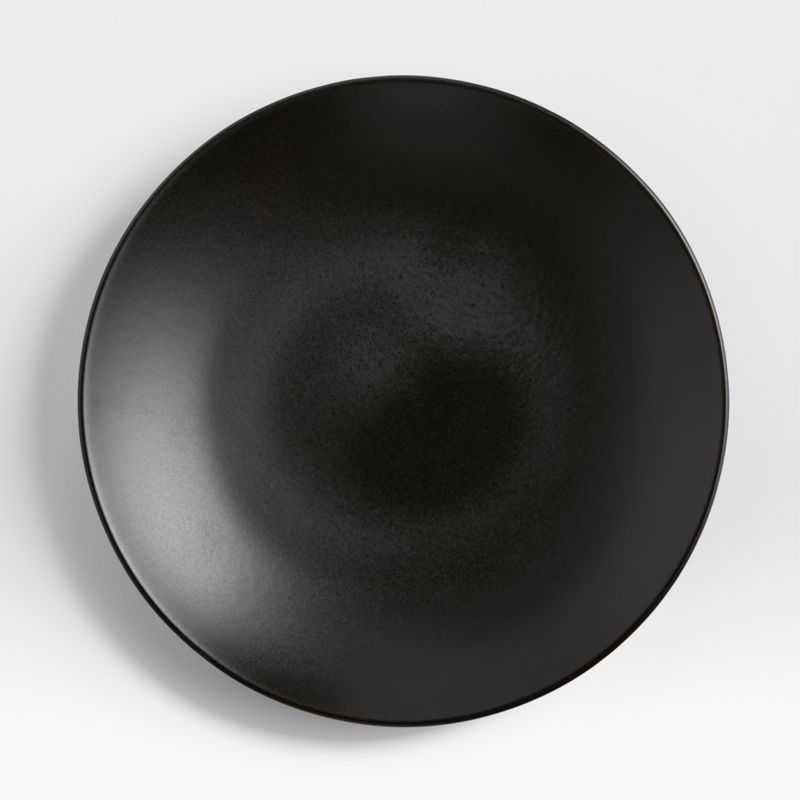 Craft Matte Black Stoneware Coupe Dinner Plates, Set of 8 - image 8 of 9