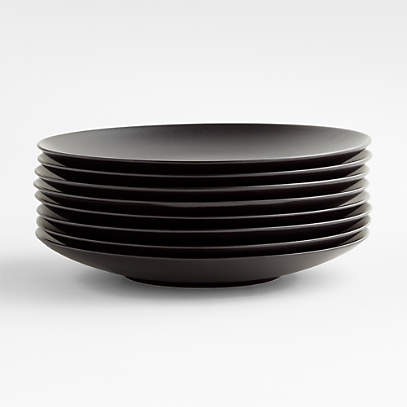 Crisp Matte Modern 4-Piece Black Dinnerware Set + Reviews
