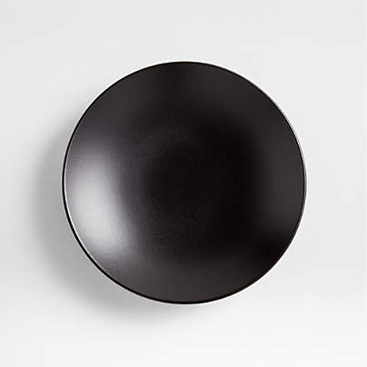 Craft Matte Black Stoneware Coupe Salad Plate