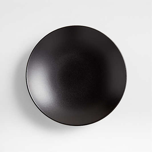 Craft Matte Black Stoneware Coupe Salad Plate