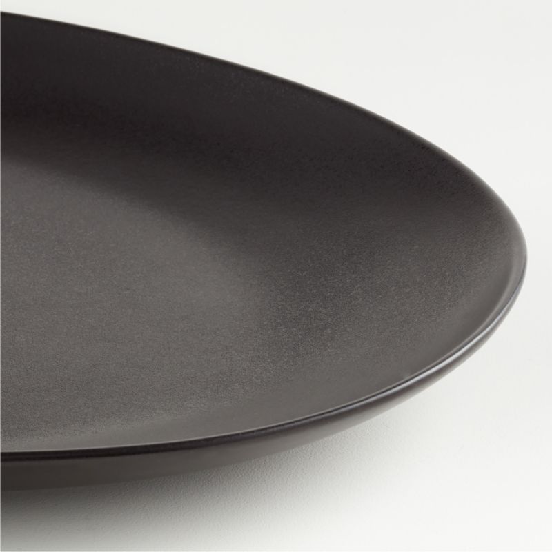 Craft Matte Black Stoneware Large Oval Platter - image 4 of 5