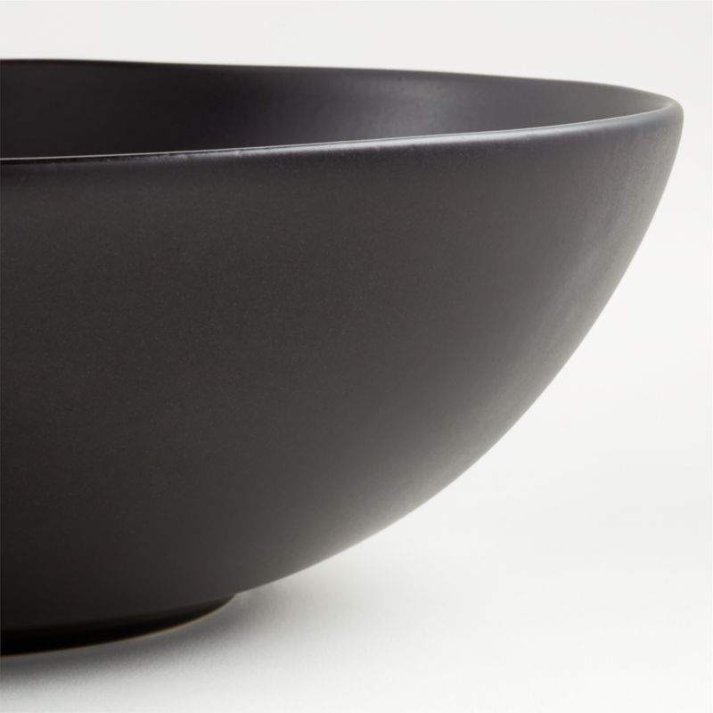 Craft Matte Black Stoneware Large Serving Bowl