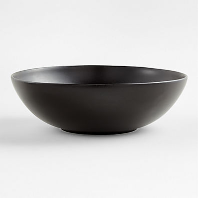 View Craft Matte Black Stoneware Large Serving Bowl details