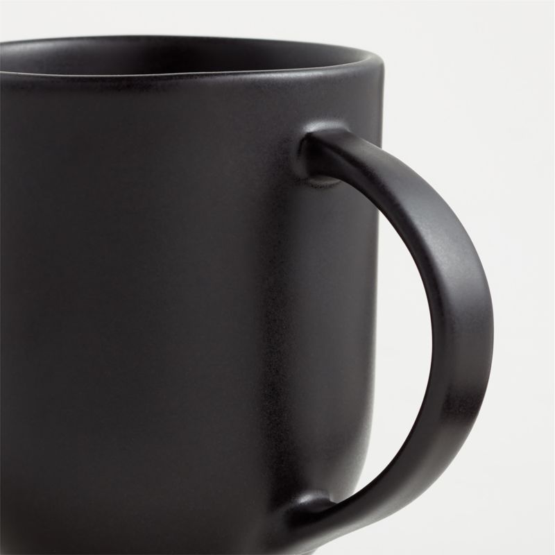 Craft 11.75-oz. Matte Black Stoneware Mugs, Set of 8 - image 5 of 6