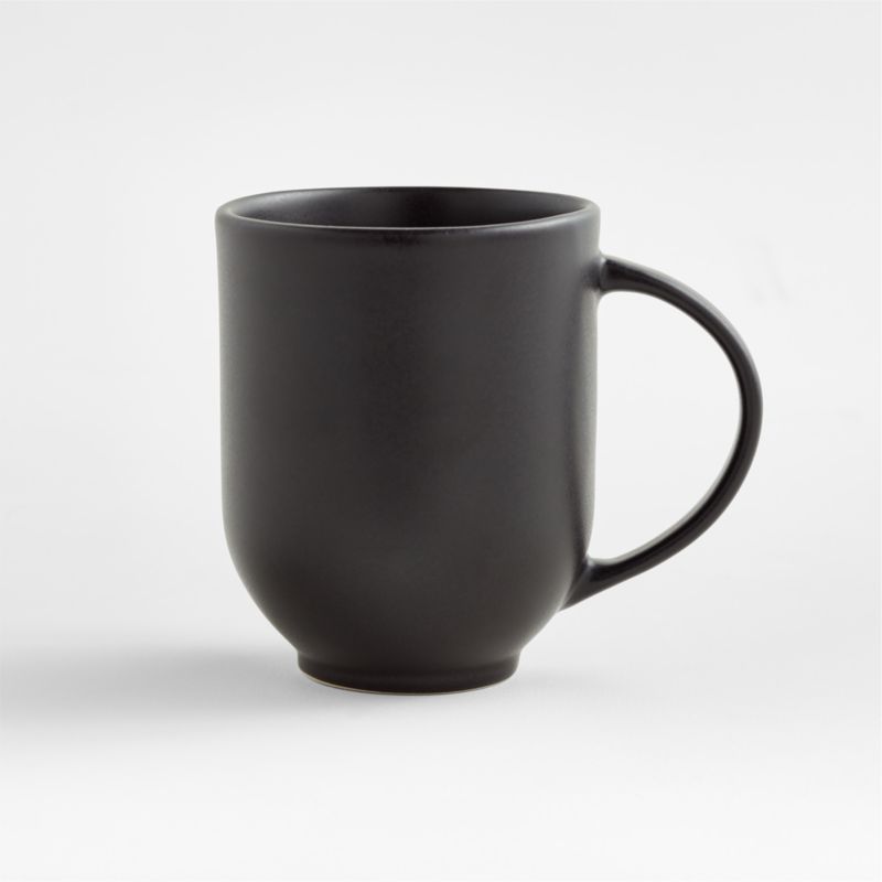 Crisp Modern Matte Black Mug + Reviews