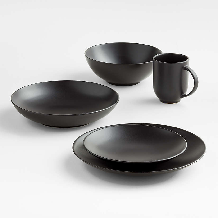 Matte Black Stoneware  A Classic Party Rental