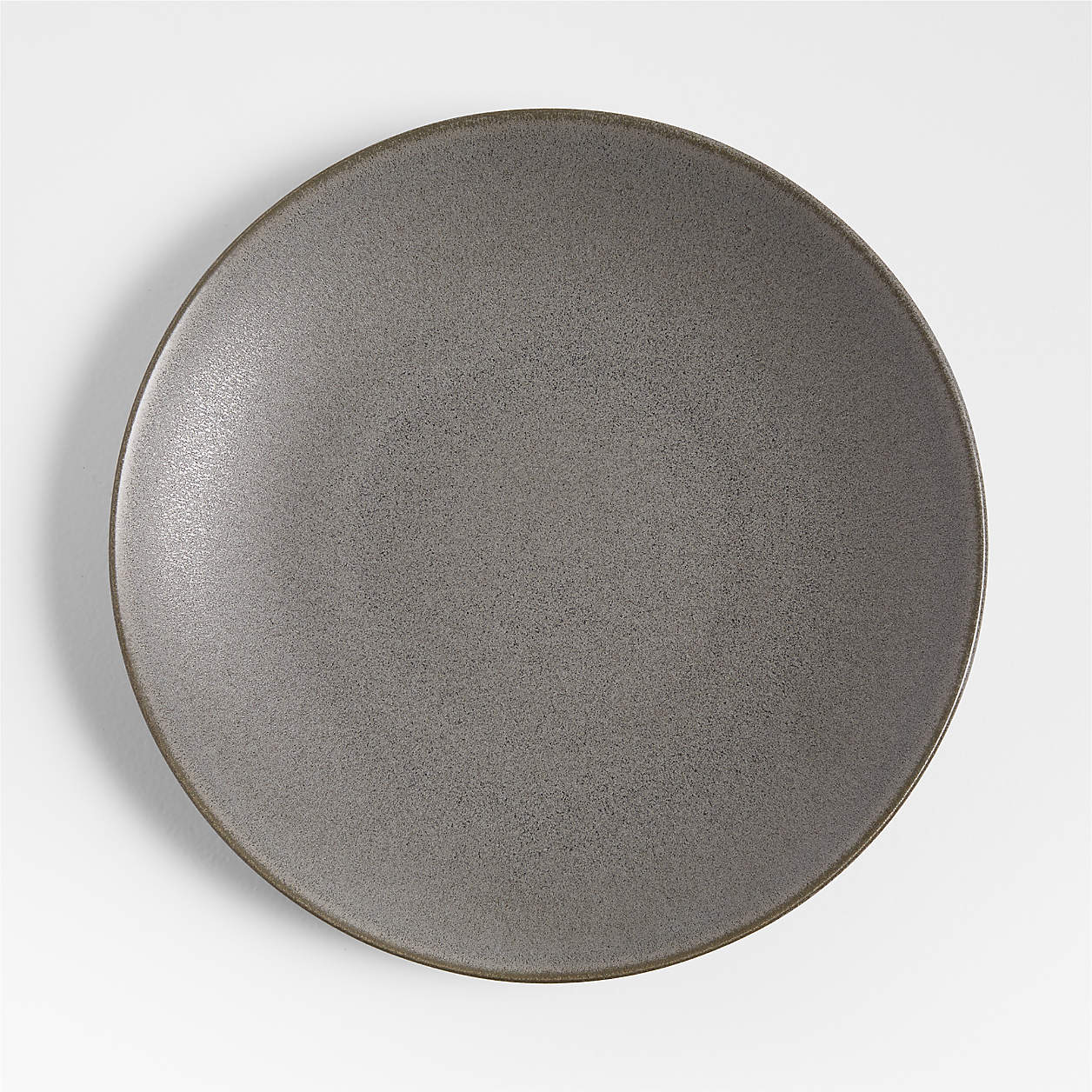 Craft Charcoal Grey Stoneware Dinner Plate + Reviews | Crate & Barrel