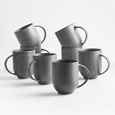 Craft 11.75-oz. Charcoal Mugs, Set of 8