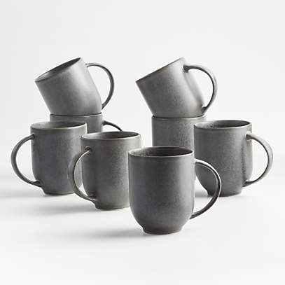 Moderno Clear Glass Coffee Mug, Set of 8 + Reviews, Crate & Barrel