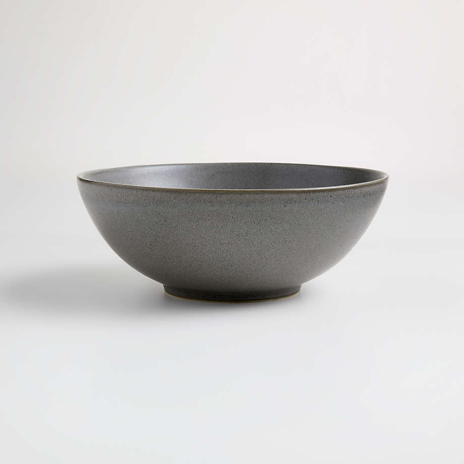 Craft Charcoal Stoneware Cereal Bowl + Reviews | Crate & Barrel