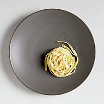 Craft Charcoal Grey Coupe Dinner Plate + Reviews | Crate & Barrel