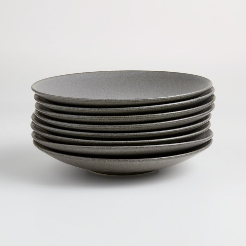 Craft Charcoal Grey Coupe Salad Plates, Set of 8 - image 0 of 12