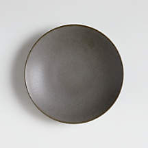 Craft Charcoal Grey Coupe Salad Plate + Reviews | Crate & Barrel