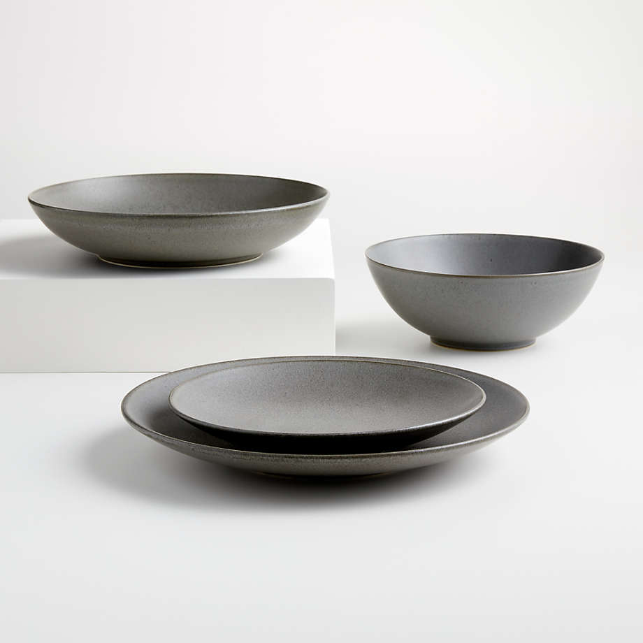 Charcoal Nesting Bowls  Handcrafted Glass Bowls — Hoppe Shoppe